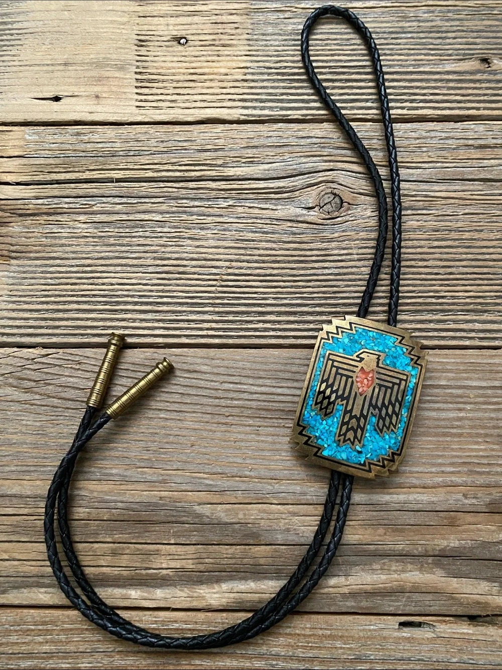 Vintage Thunderbird Bola Tie. 1981. Albuquerque, NM.